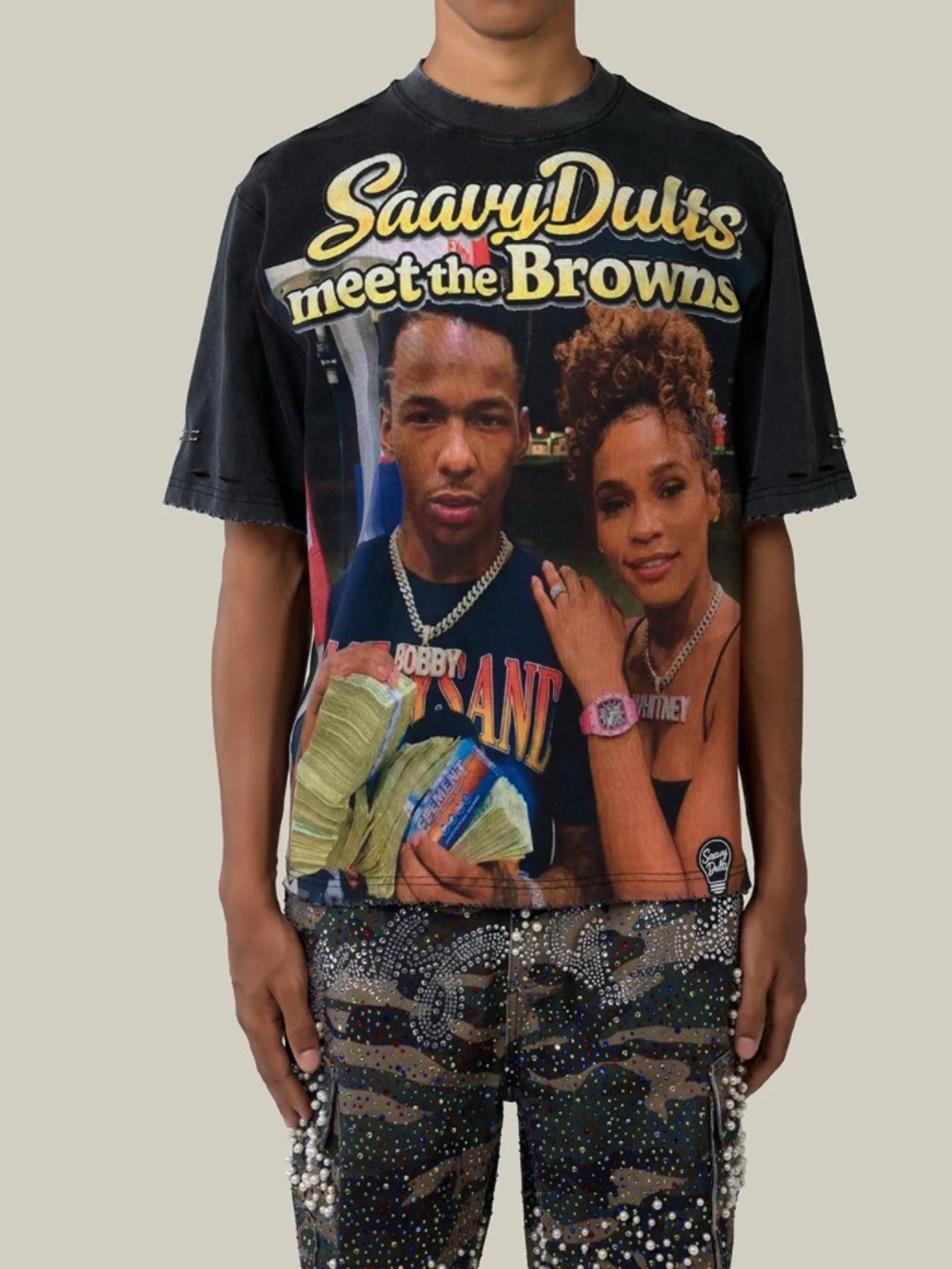 SZ VARIOUS MEET THE BROWNS GRAPHIC TEE
